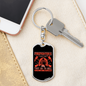Firefighters Do Not Die Keychain Stainless Steel or 18k Gold Dog Tag Keyring-Express Your Love Gifts