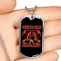 Firefighters Do Not Die Necklace Stainless Steel or 18k Gold Dog Tag 24" Chain-Express Your Love Gifts