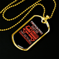 Firefighters Don'T Die Firefighter Gift Stainless Steel or 18k Gold Dog Tag 24" Chain-Express Your Love Gifts