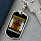 Firefighters Don'T Just Die Keychain Stainless Steel or 18k Gold Dog Tag Keyring-Express Your Love Gifts
