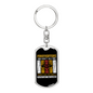 Firefighters Don'T Just Die Keychain Stainless Steel or 18k Gold Dog Tag Keyring-Express Your Love Gifts