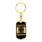 Firefighters Don'T Just Die Keychain Stainless Steel or 18k Gold Dog Tag Keyring-Express Your Love Gifts