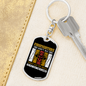 Firefighters Don'T Just Die Keychain Stainless Steel or 18k Gold Dog Tag Keyring-Express Your Love Gifts