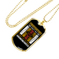 Firefighters Don'T Just Die Necklace Stainless Steel or 18k Gold Dog Tag 24" Chain-Express Your Love Gifts