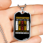 Firefighters Don'T Just Die Necklace Stainless Steel or 18k Gold Dog Tag 24" Chain-Express Your Love Gifts