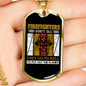 Firefighters Don'T Just Die Necklace Stainless Steel or 18k Gold Dog Tag 24" Chain-Express Your Love Gifts