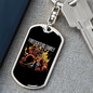 Firefighters Family Keychain Stainless Steel or 18k Gold Dog Tag Keyring-Express Your Love Gifts
