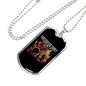 Firefighters Family Necklace Stainless Steel or 18k Gold Dog Tag 24" Chain-Express Your Love Gifts