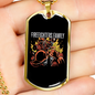Firefighters Family Necklace Stainless Steel or 18k Gold Dog Tag 24" Chain-Express Your Love Gifts