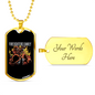 Firefighters Family Necklace Stainless Steel or 18k Gold Dog Tag 24" Chain-Express Your Love Gifts