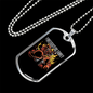 Firefighters Family Necklace Stainless Steel or 18k Gold Dog Tag 24" Chain-Express Your Love Gifts