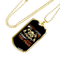 Firefighters Fight Your Fear Necklace Stainless Steel or 18k Gold Dog Tag 24" Chain-Express Your Love Gifts