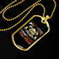 Firefighters Fight Your Fear Necklace Stainless Steel or 18k Gold Dog Tag 24" Chain-Express Your Love Gifts