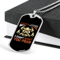 Firefighters Fight Your Fear Necklace Stainless Steel or 18k Gold Dog Tag 24" Chain-Express Your Love Gifts