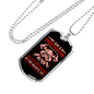 Firefighters Never Die Necklace Stainless Steel or 18k Gold Dog Tag 24" Chain-Express Your Love Gifts