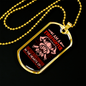 Firefighters Never Die Necklace Stainless Steel or 18k Gold Dog Tag 24" Chain-Express Your Love Gifts