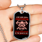 Firefighters Never Die Necklace Stainless Steel or 18k Gold Dog Tag 24" Chain-Express Your Love Gifts