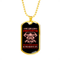 Firefighters Never Die Necklace Stainless Steel or 18k Gold Dog Tag 24" Chain-Express Your Love Gifts