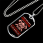 Firefighters Never Die Necklace Stainless Steel or 18k Gold Dog Tag 24" Chain-Express Your Love Gifts