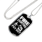 Firefighters Put Out Fire Necklace Stainless Steel or 18k Gold Dog Tag 24" Chain-Express Your Love Gifts