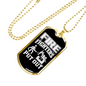 Firefighters Put Out Fire Necklace Stainless Steel or 18k Gold Dog Tag 24" Chain-Express Your Love Gifts