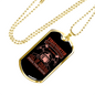 Firefighters Run Towards Flames Necklace Stainless Steel or 18k Gold Dog Tag 24" Chain-Express Your Love Gifts