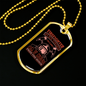 Firefighters Run Towards Flames Necklace Stainless Steel or 18k Gold Dog Tag 24" Chain-Express Your Love Gifts