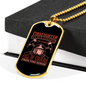 Firefighters Run Towards Flames Necklace Stainless Steel or 18k Gold Dog Tag 24" Chain-Express Your Love Gifts