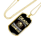 Firefighters Smile Back Necklace Stainless Steel or 18k Gold Dog Tag 24" Chain-Express Your Love Gifts