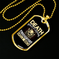 Firefighters Smile Back Necklace Stainless Steel or 18k Gold Dog Tag 24" Chain-Express Your Love Gifts