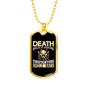 Firefighters Smile Back Necklace Stainless Steel or 18k Gold Dog Tag 24" Chain-Express Your Love Gifts