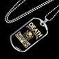 Firefighters Smile Back Necklace Stainless Steel or 18k Gold Dog Tag 24" Chain-Express Your Love Gifts