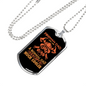 Fireman Dad Much Cooler Firefighter Gift Stainless Steel or 18k Gold Dog Tag 24" Chain-Express Your Love Gifts