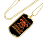 Fireman Dad Much Cooler Firefighter Gift Stainless Steel or 18k Gold Dog Tag 24" Chain-Express Your Love Gifts
