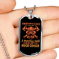 Fireman Dad Much Cooler Firefighter Gift Stainless Steel or 18k Gold Dog Tag 24" Chain-Express Your Love Gifts