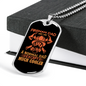 Fireman Dad Much Cooler Firefighter Gift Stainless Steel or 18k Gold Dog Tag 24" Chain-Express Your Love Gifts