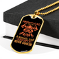 Fireman Dad Much Cooler Firefighter Gift Stainless Steel or 18k Gold Dog Tag 24" Chain-Express Your Love Gifts