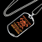 Fireman Dad Much Cooler Firefighter Gift Stainless Steel or 18k Gold Dog Tag 24" Chain-Express Your Love Gifts