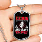 Firemen Find Em' Hot Firefighter Gift Stainless Steel or 18k Gold Dog Tag 24" Chain-Express Your Love Gifts