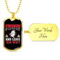 Firemen Find Em' Hot Firefighter Gift Stainless Steel or 18k Gold Dog Tag 24" Chain-Express Your Love Gifts