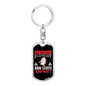 Firemen Find Em' Hot Firefighter Keychain Stainless Steel or 18k Gold Dog Tag Keyring-Express Your Love Gifts