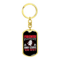 Firemen Find Em' Hot Firefighter Keychain Stainless Steel or 18k Gold Dog Tag Keyring-Express Your Love Gifts