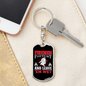 Firemen Find Em' Hot Firefighter Keychain Stainless Steel or 18k Gold Dog Tag Keyring-Express Your Love Gifts