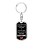 First And Last Date Keychain Stainless Steel or 18k Gold Dog Tag Keyring-Express Your Love Gifts