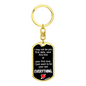 First And Last Date Keychain Stainless Steel or 18k Gold Dog Tag Keyring-Express Your Love Gifts