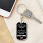 First And Last Date Keychain Stainless Steel or 18k Gold Dog Tag Keyring-Express Your Love Gifts