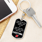First And Last Date Keychain Stainless Steel or 18k Gold Dog Tag Keyring-Express Your Love Gifts
