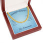 First Communion May You Always Know the Peace of Jesus Cuban Chain-Express Your Love Gifts