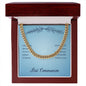 First Communion May You Always Know the Peace of Jesus Cuban Chain-Express Your Love Gifts