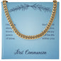 First Communion May You Always Know the Peace of Jesus Cuban Chain-Express Your Love Gifts
